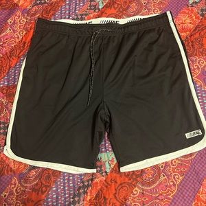 Black athletic shorts by American Eagle